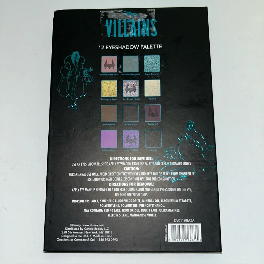Disney Villians‎ eyeshadow palette NEW